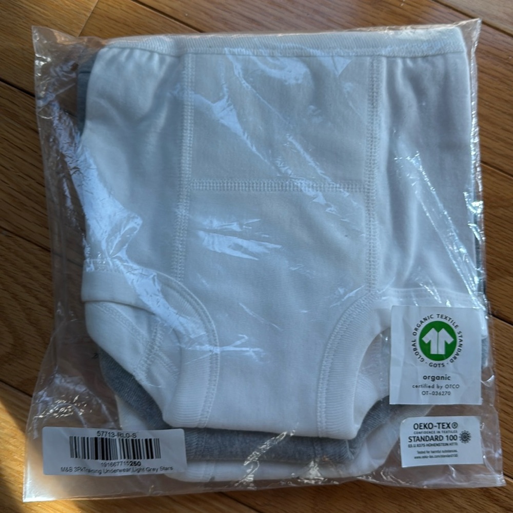 Unopened / NWT - Hanna Andersson Training Underwear - Size S - 3 Pairs